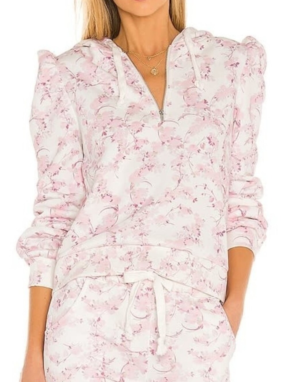 Generation Love Ava Hoodie And Joggers Set Small English Rose Floral Pink Print